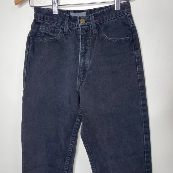 Guess by Georges Marciano Mom Jeans Womens High Rise Black Vintage Size 27 - Picture 4 of 13
